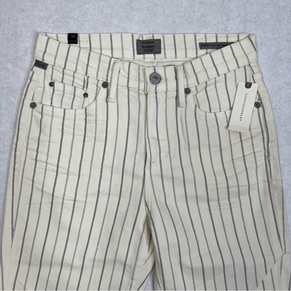 CITIZENS OF HUMANITY Pinstriped Rocket High-Rise
Skinny Jeans - Sz 25 - Picture 9 of 14